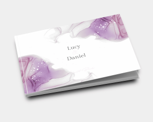 Purple Ink - Wedding Guest Book