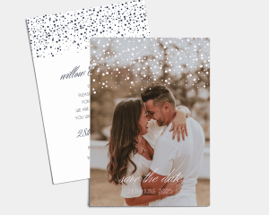 Starry Sky - Save the Date Card (portrait)