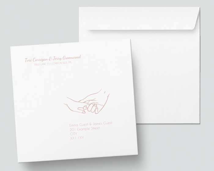 Hand in Hand - Square Envelope