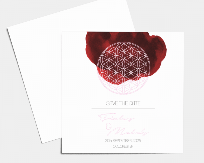 Flower of Life - Save the Date Card (square)