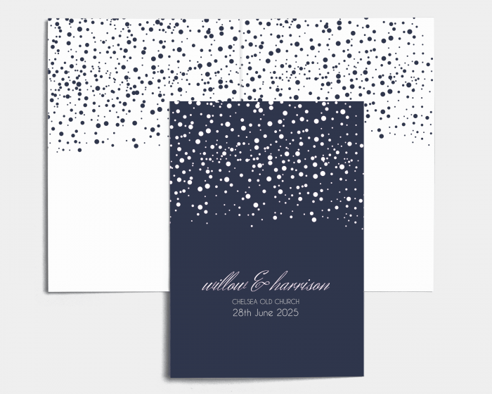 Starry Sky - Order of Service Booklet Cover