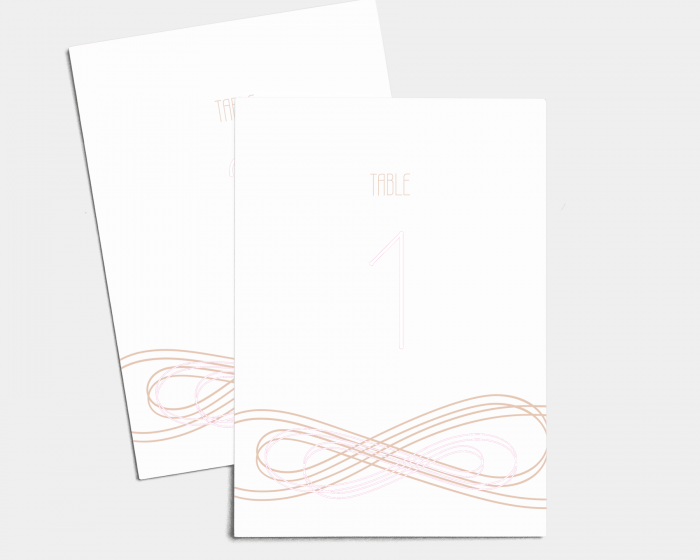 Infinito - Table Numbers set 1 - 10