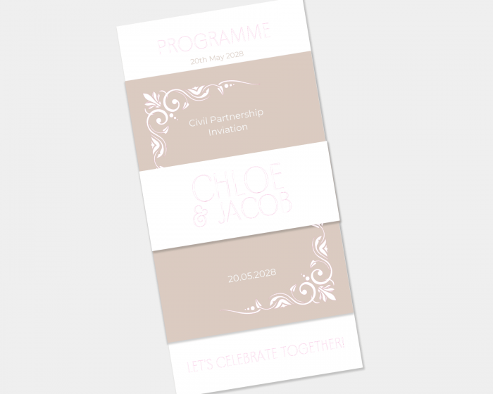 Beauty - 3 Piece Wedding Invitation