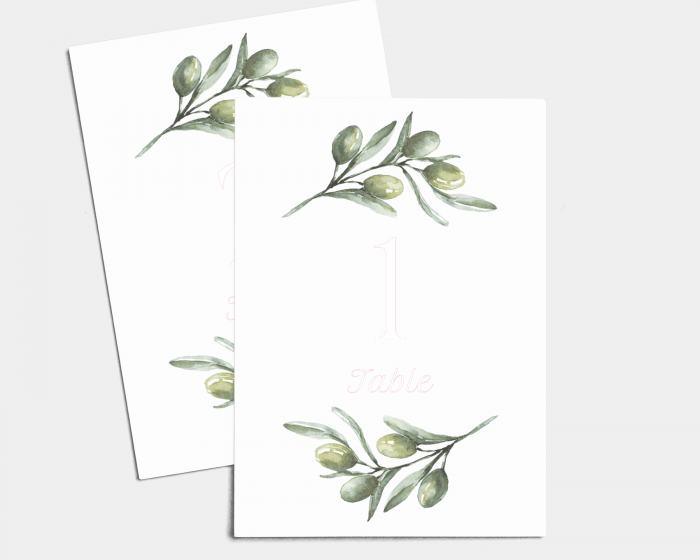 Branche - Table Numbers set 1 - 10