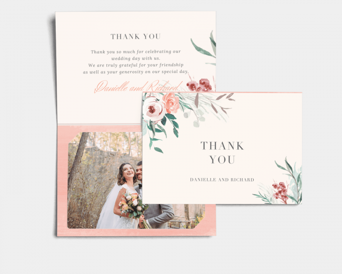 Wild Wreath - Thank You Card with Insert