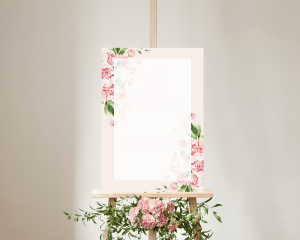 Dream Bouquet - Seating Plan Poster 50x70 cm (portrait)
