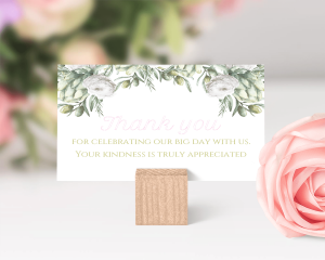Branche - Small Wedding Thank You Card