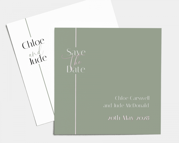 Linea - Save the Date Card (square)