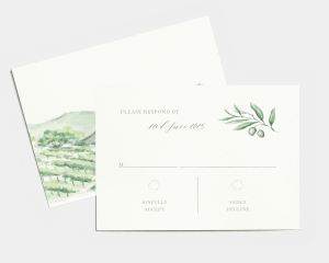 Painted Winery - RSVP Card (landscape)