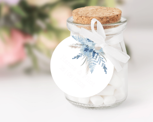 Bloomy Blue - Gift Tag