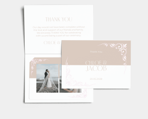 Beauty - Thank You Card with Insert