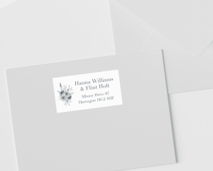 Bloomy Blue - Address Label