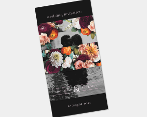 Florals - 3 Piece Wedding Invitation