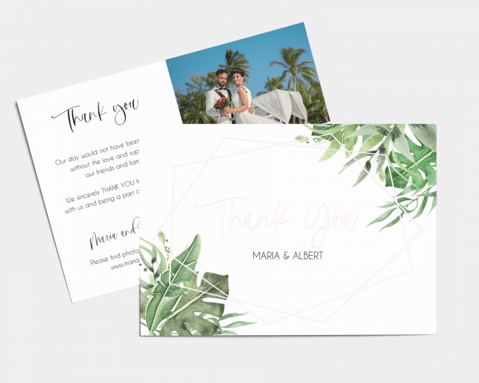 Tropicana - Wedding Thank You Card