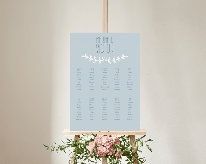 Together - Seating Plan Poster 50x70 cm (portrait)