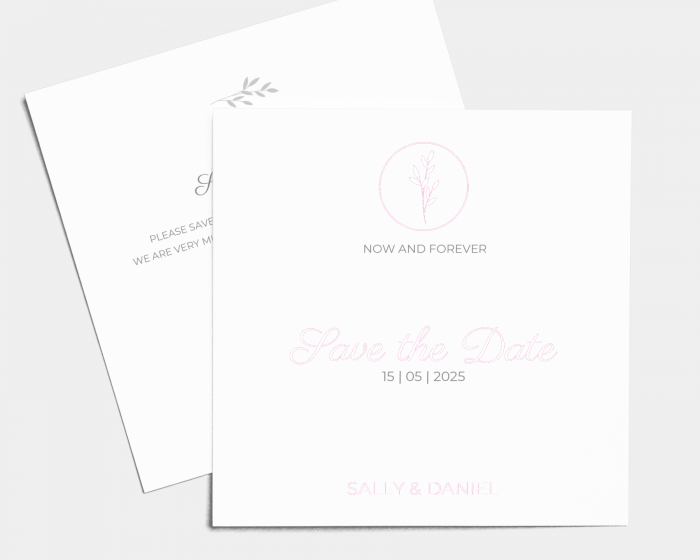 Shining Circle - Save the Date Card (square)