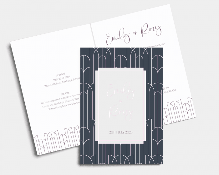 Milano - Wedding Invitation - Folded Card (portrait)