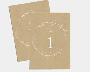 Boho Chic - Table Numbers set 1 - 10