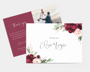 Beloved Floral - Wedding Thank You Card