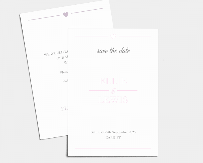 Bel Air - Save the Date Card (portrait)