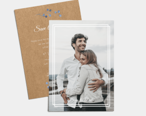 Blueberry - Save the Date Card (portrait)