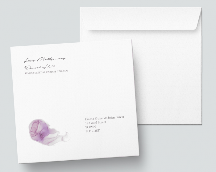 Purple Ink - Square Envelope