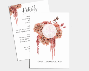 Rubin - Wedding Information Card