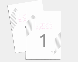 Forever - Table Numbers set 1 - 10