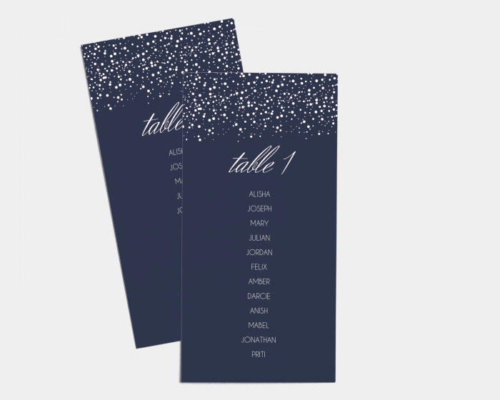 Starry Sky - Seating Cards 1 - 10