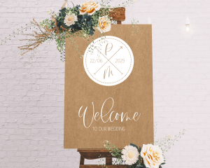 Couple - Welcome Sign (portrait)