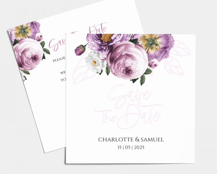 Fleur - Save the Date Card (square)
