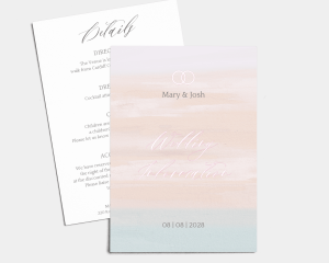 Pastell - Wedding Information Card