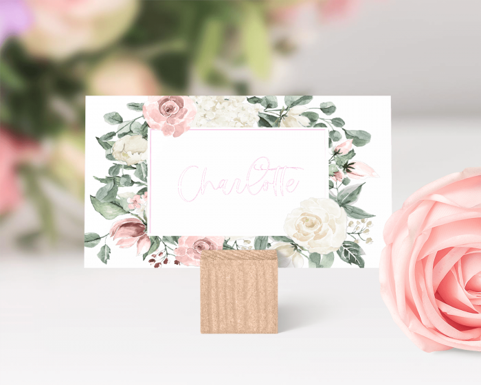 Rosy Love - Place Card