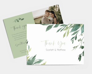 Leaves - Wedding Thank You Card