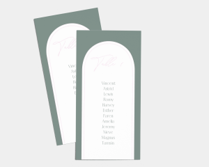 Grace - Seating Cards 1 - 10