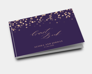 Elegant Glow - Wedding Guest Book