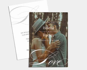 Swing - Save the Date Card (portrait)