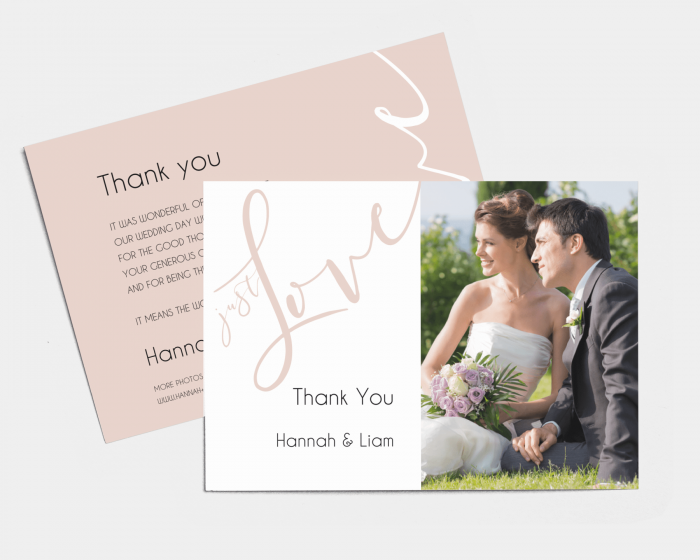 Just - Wedding Thank You Card