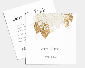 Ivory Luna - Save the Date Card (square)