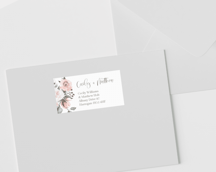 Rosy Love - Address Label