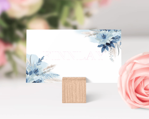 Bloomy Blue - Place Card