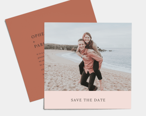 Natural Palette - Save the Date Card (square)