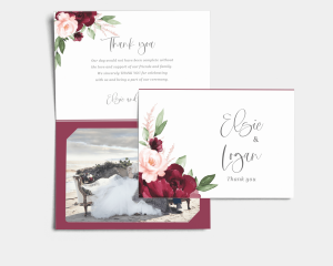 Beloved Floral - Thank You Card with Insert