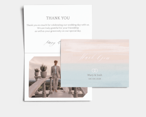 Pastell - Thank You Card with Insert