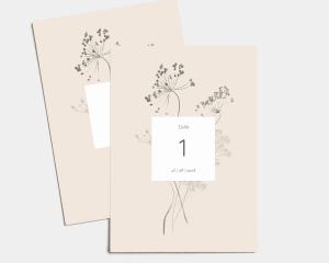 Floral Cube - Table Numbers set 1 - 10