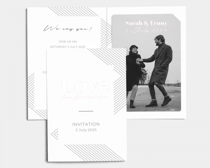 Forever - Wedding Invitation with Insert