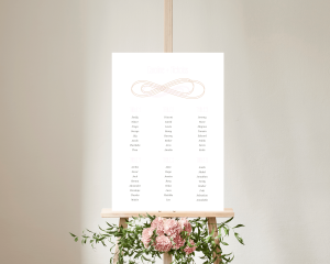 Infinito - Seating Plan Poster 50x70 cm (portrait)