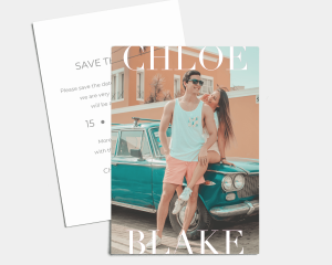 Trend - Save the Date Card (portrait)