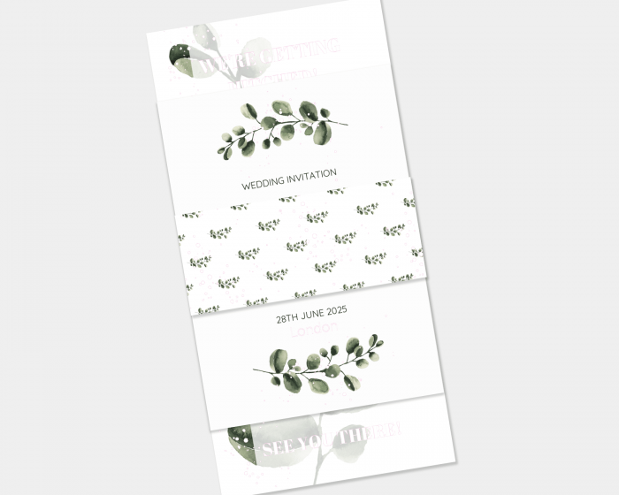 Leafy - 3 Piece Wedding Invitation