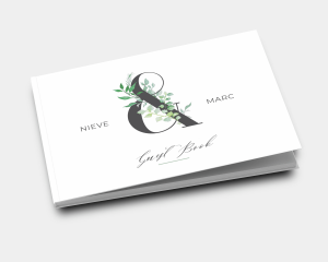 Leafy Ampersand - Wedding Guest Book